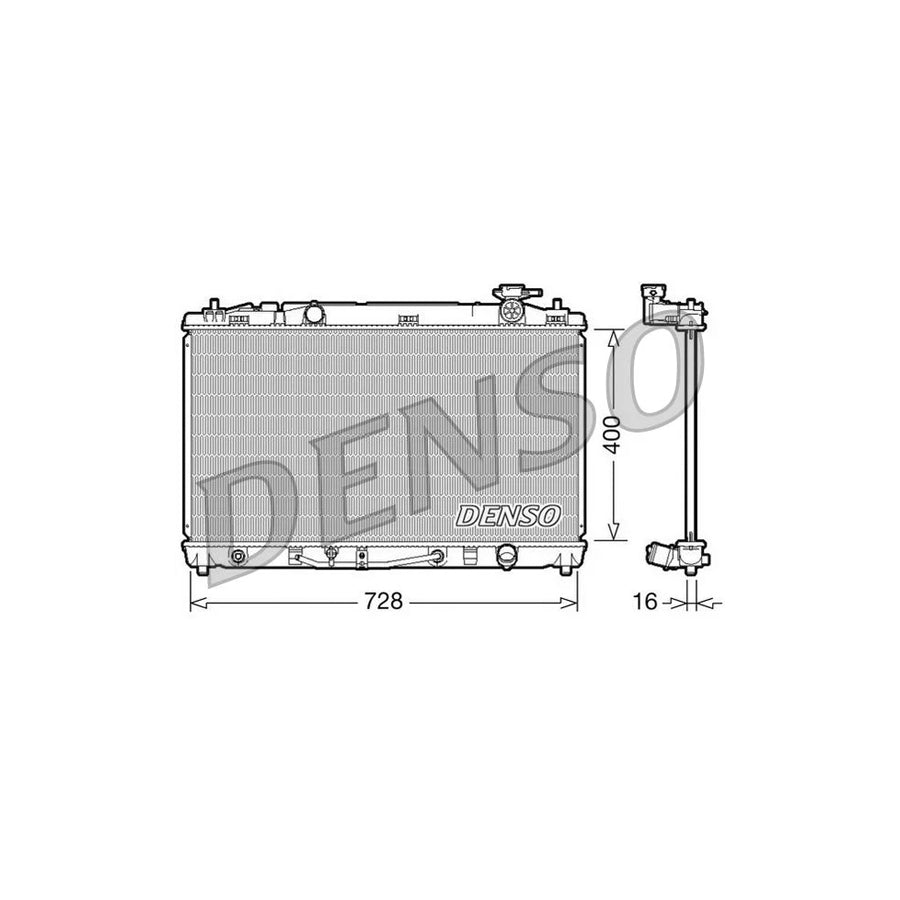 DENSO DRM50042 Engine Radiator for Toyota Camry VI Saloon (_V4_)
