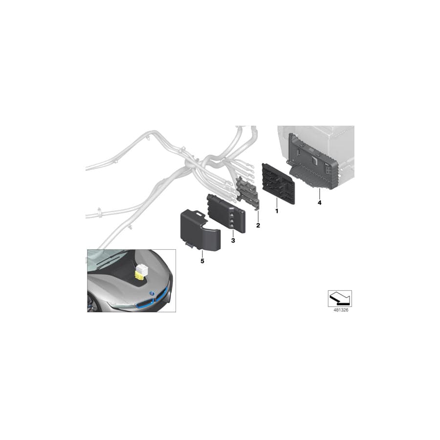 Genuine BMW 61139348929 Bracket For B+ Junction Point (Inc. i8)