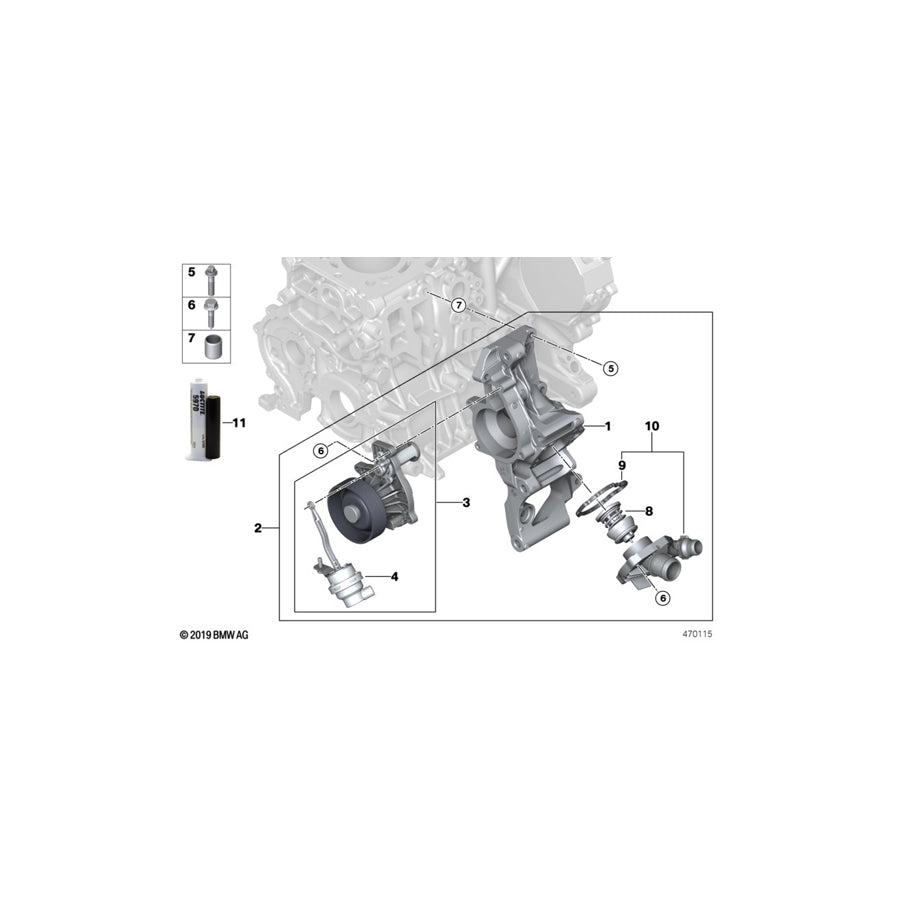 Genuine BMW 11518577889 F46 F56 Profile-Gasket (Inc. X1 25dX, 220d & X2 18d)
