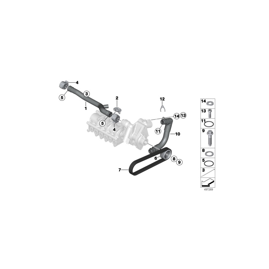 Genuine BMW 11418423781 Shim 7X16X4,5 (Inc. M6 GT3)