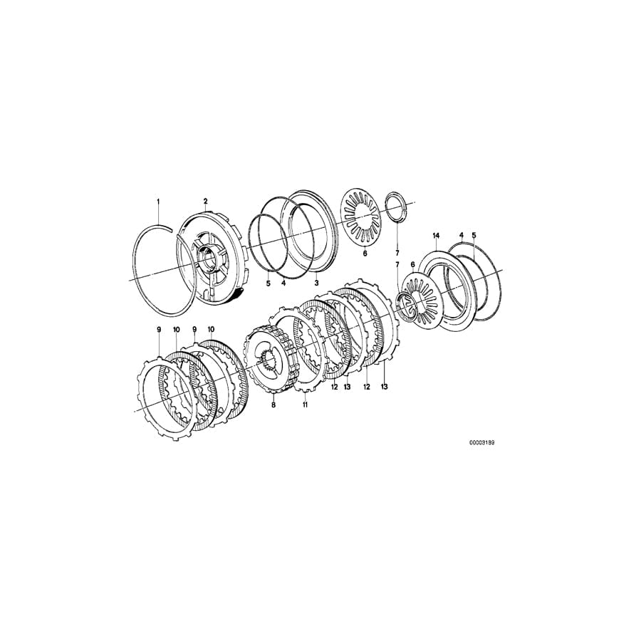 Genuine BMW 24231209824 E23 E24 E34 Outer Disc 1,60 (Inc. 745i, 735i & 535i)