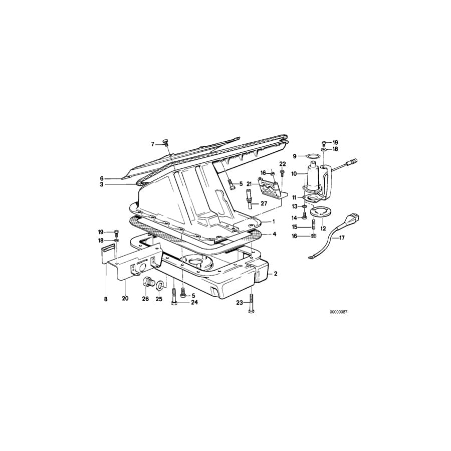 Genuine BMW 11131310837 E30 Classic Oil Pan (Inc. 320is & M3)