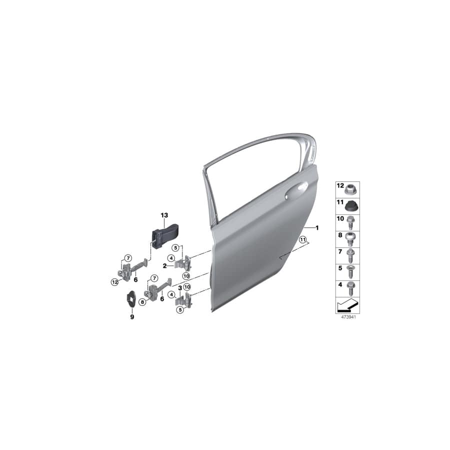 Genuine BMW 51227440352 F90 G30 Grommet, Door Brake, Rear (Inc. 540i, 540iX & 530e)