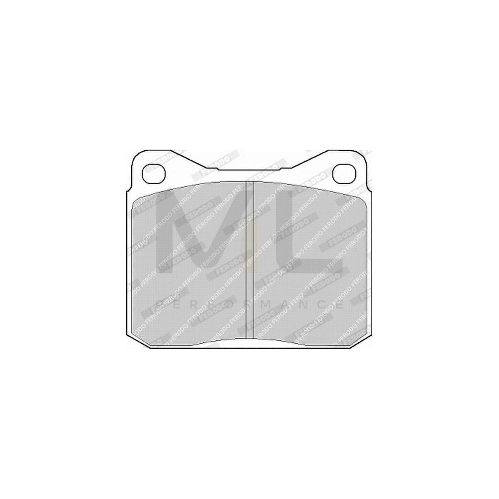 Ferodo Premier Eco Friction FVR129 Brake Pad Set for VW Lt Not Prepared for Wear Indicator, Without Accessories