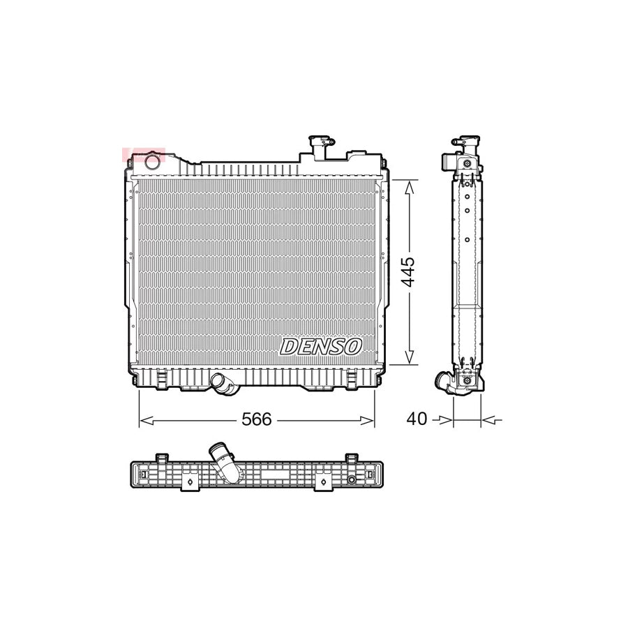 DENSO DRM23119 Engine Radiator