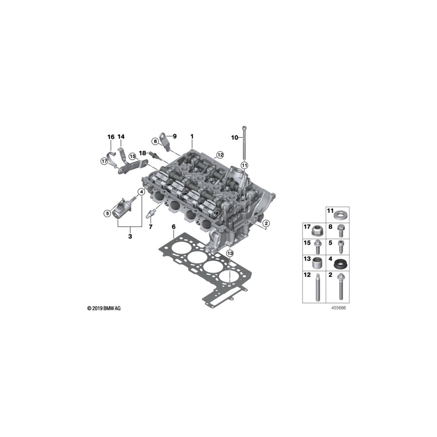 Genuine BMW 11518625682 F32 F36 G01 Bracket For Coolant Pump, Electric (Inc. 630i, 125i & 530i)