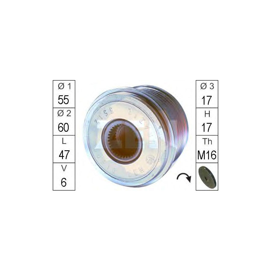 Era 219090 Alternator Freewheel Clutch
