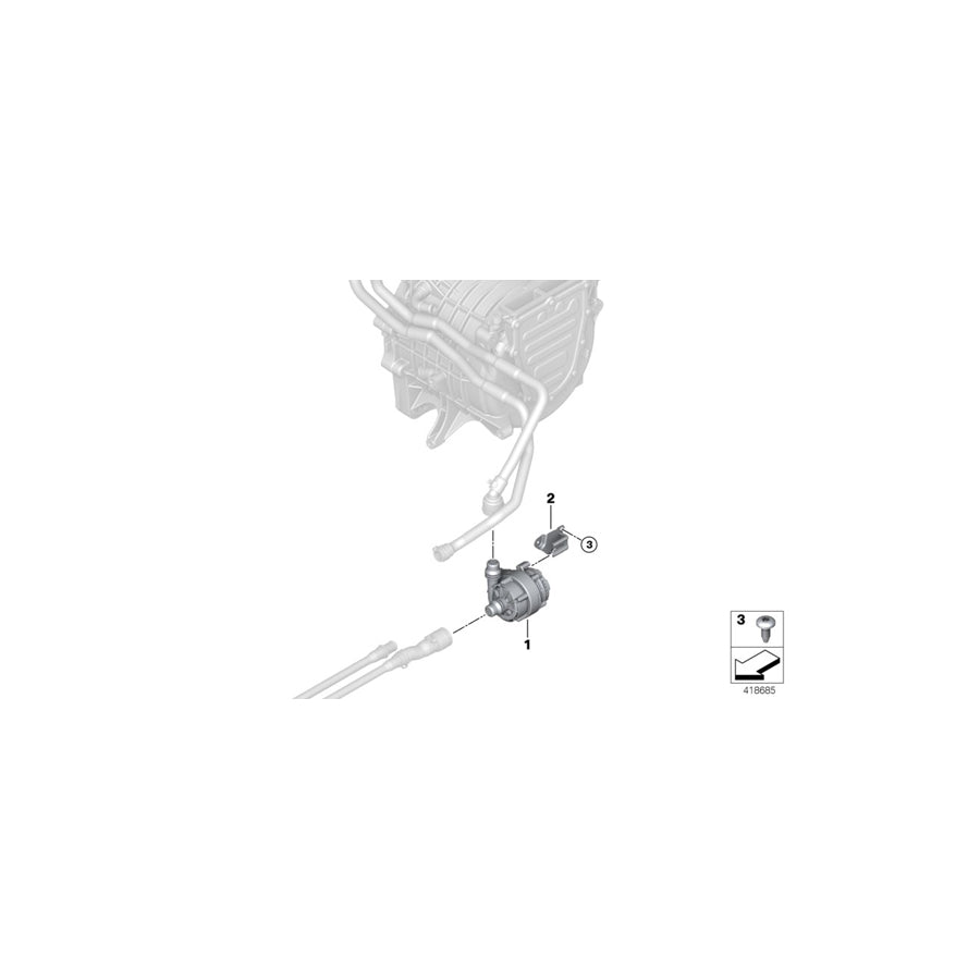 Genuine BMW 11518602968 Holder (Inc. i3)