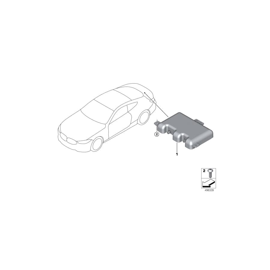 Genuine BMW 65206835177 F91 G14 Antenna With Amplifier GNSS (Inc. 840i, M850iX & 840iX)