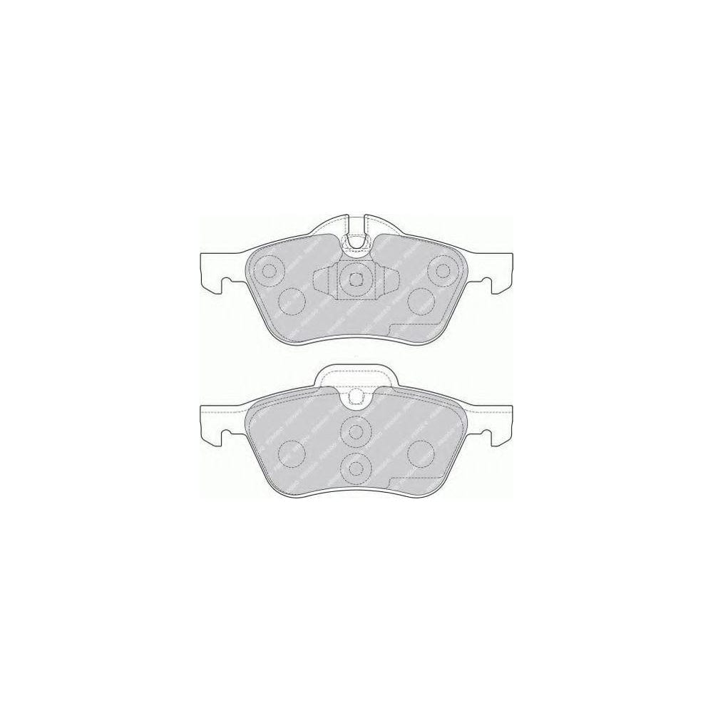 Ferodo Sl FSL1499 Brake Pad Set Prepared for Wear Indicator, With Piston Clip