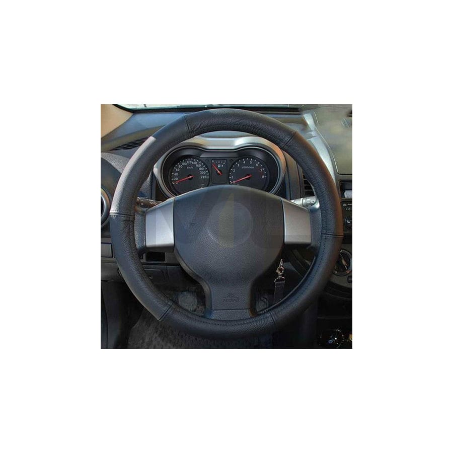 MAMMOOTH CP10063 Steering wheel cover Black, Ø: 42-44cm, Leather