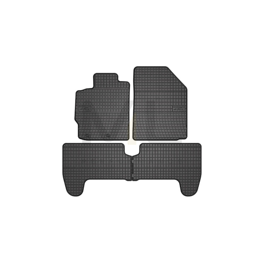 FROGUM Tailored, Basic 411210 Floor mat set for TOYOTA Yaris I Hatchback (P1) Elastomer, Front and Rear, Quantity: 4, Black, (LHD)
