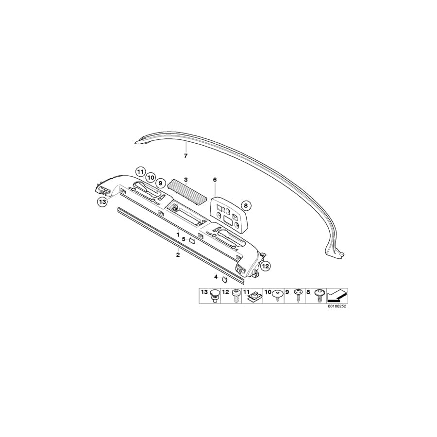 Genuine BMW 54629140726 E93 Covers For Rollbar JADEGRAU (Inc. 320i, 335i & 328i)