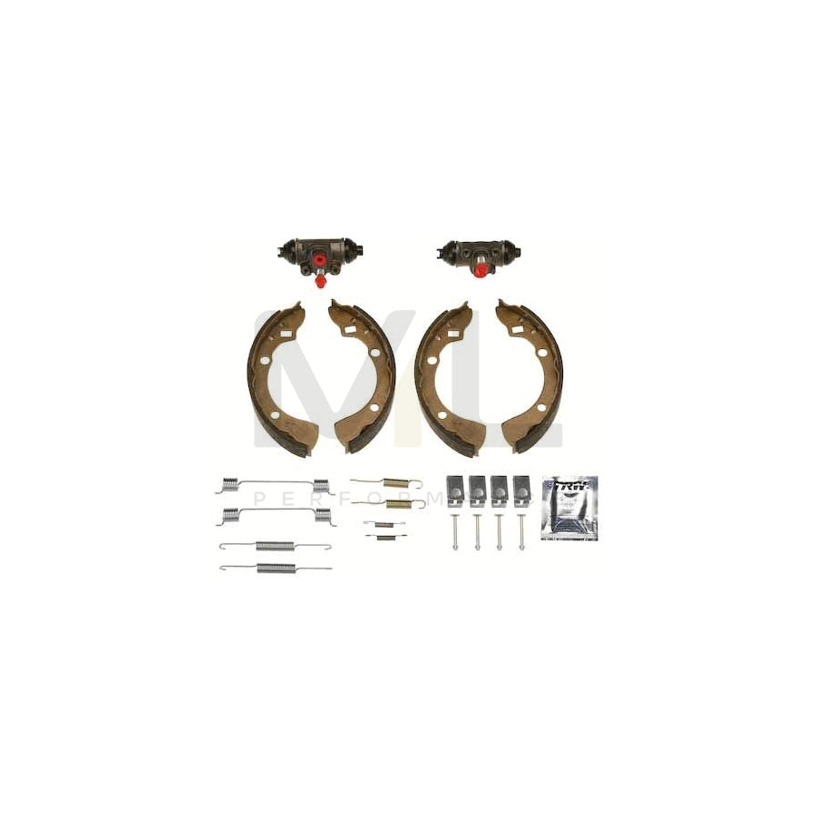 TRW Brake Kit BK1981 Brake Shoe Set for MAZDA 323 with wheel brake cylinder