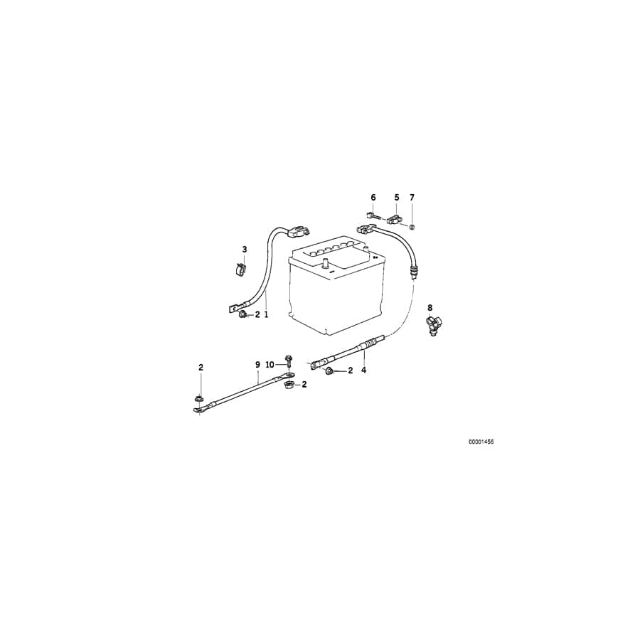 Genuine BMW 12421724627 E34 Square Headed Bolt M6X23 (Inc. 520i & 525i)