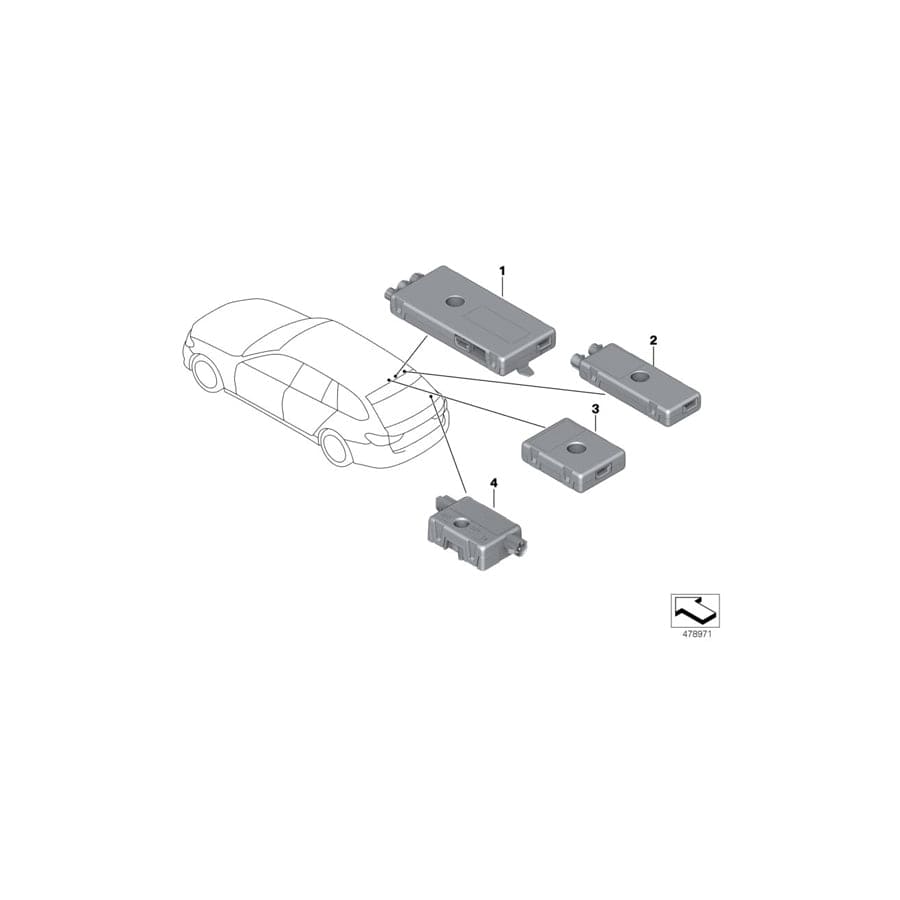 Genuine BMW 65209389559 RR11 G01 Suppression Filter 3 PIN (Inc. 530i, PhantoM & X3 20i)