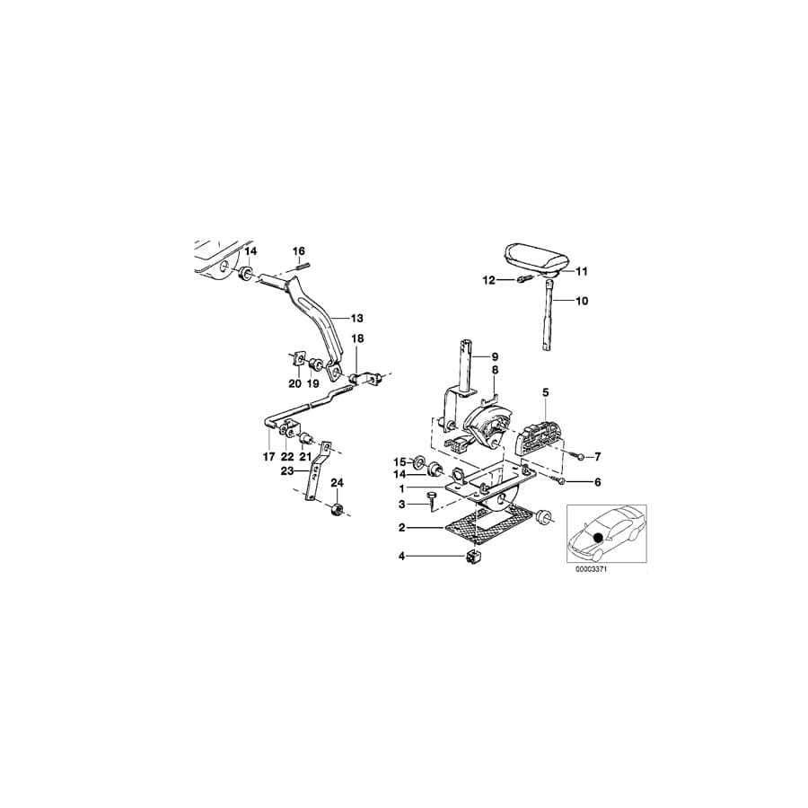 Genuine BMW 25161207838 E23 E30 E12 Bushing (Inc. 320, 524td & 318i)