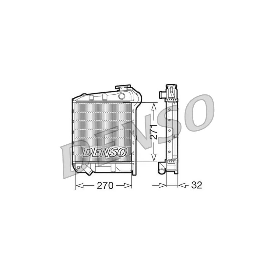 DENSO DRM99008 Engine Radiator