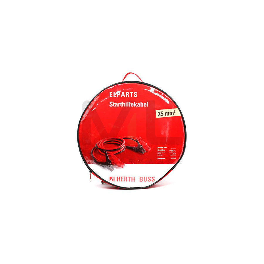 HERTH+BUSS ELPARTS 52289850 Jump leads with plastic pliers, with overvoltage protection, with storage bag, 350A