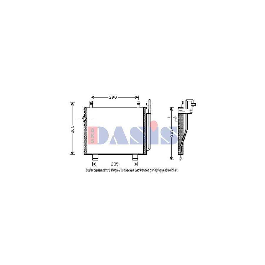 AKS Dasis 320018N Air Conditioning Condenser for Suzuki Wagon R I Hatchback (Em)
