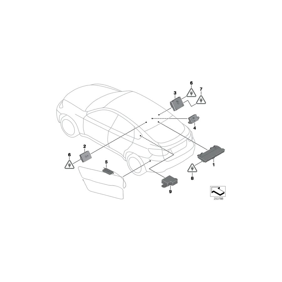 Genuine BMW 65209181305 E71 E72 Suppression Filter LINKS (Inc. Hybrid X6, X6 35iX & X6 M)