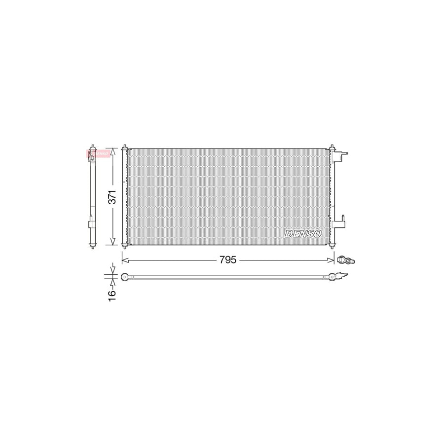 DENSO DCN10030 Air Conditioning Condenser