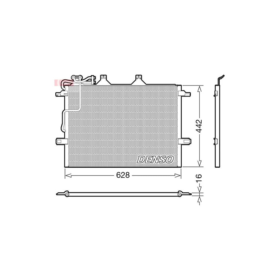DENSO DCN17018 Air Conditioning Condenser