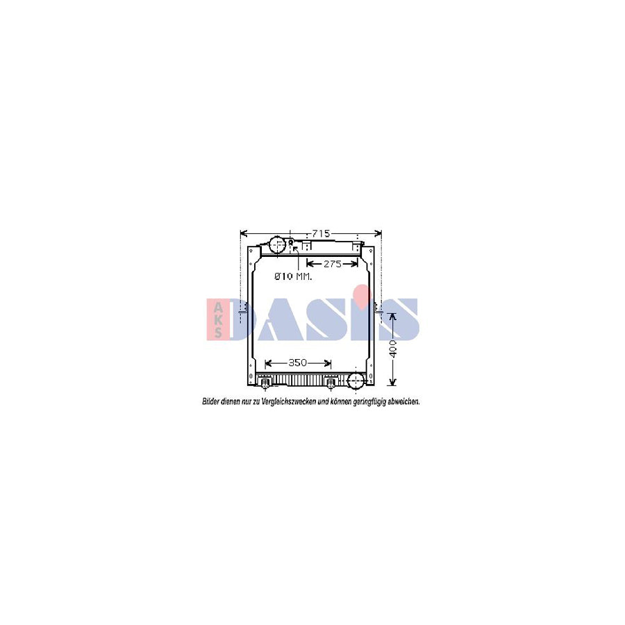 AKS Dasis 132300N Engine Radiator