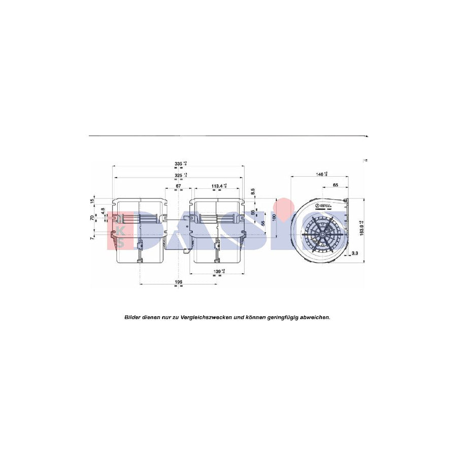 AKS Dasis 879053N Interior Blower