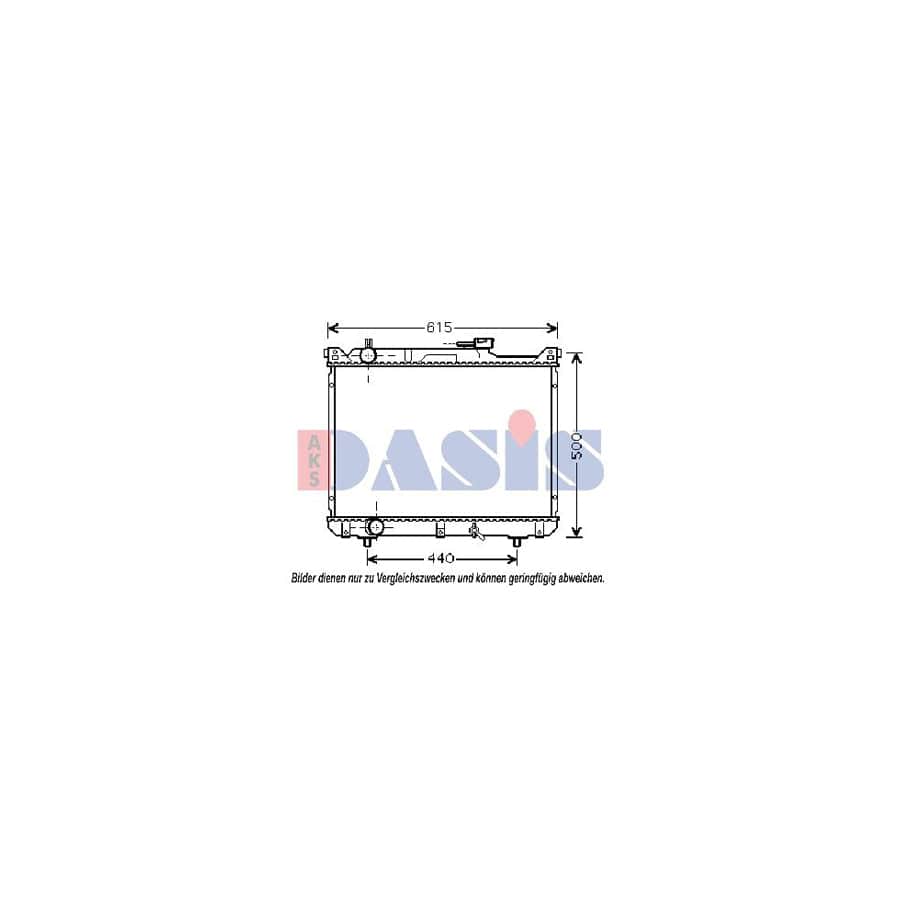 AKS Dasis 320026N Engine Radiator for Suzuki Grand Vitara I Off-Road (Ft, Ht)