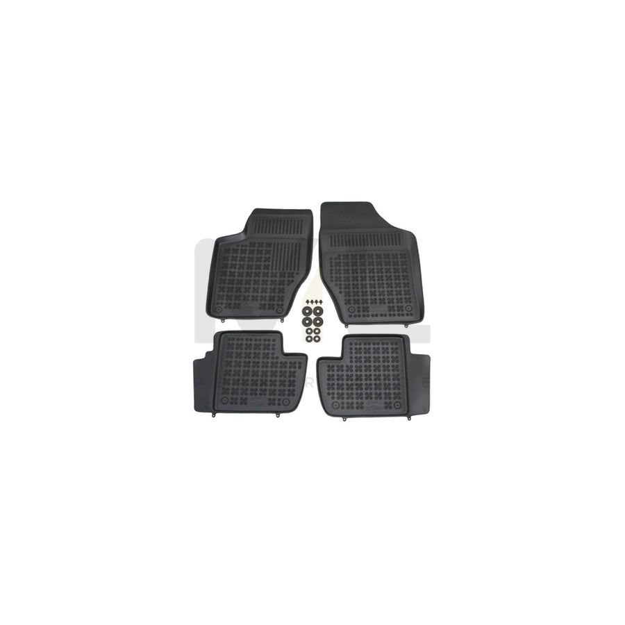 REZAW PLAST Tailored 201308 Floor mat set for PEUGEOT 308 Elastomer, Front and Rear, Quantity: 4, Black