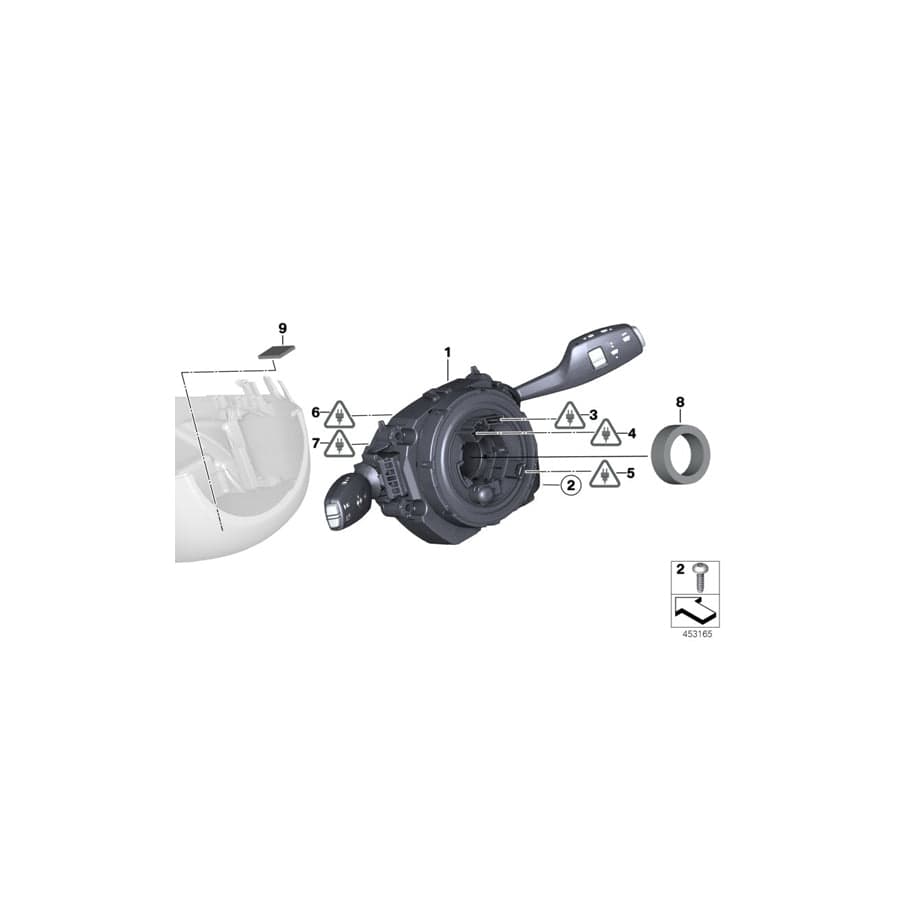 Genuine BMW 61319312325 F23 F22 Damper Ring, Steering Column Cluster (Inc. M235i, M240i & 230i)
