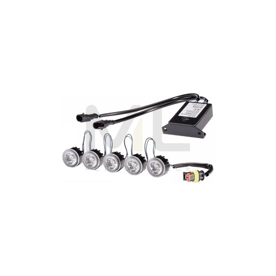HELLA 2PT 010 458-811 Daytime running lights kit 12, 24V, Vehicle Front, LED | ML Performance Car Parts