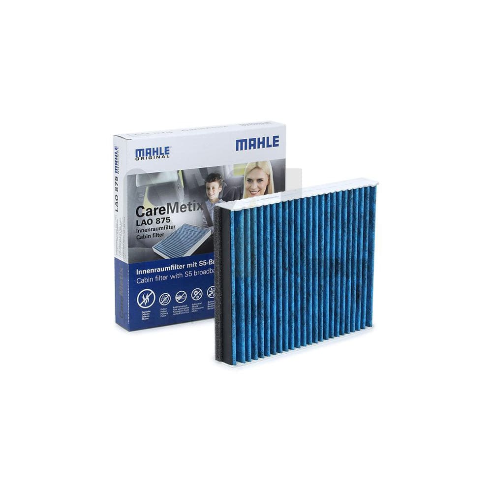 MAHLE ORIGINAL LAO 875 Pollen filter Activated Carbon Filter, with anti-allergic effect, with antibacterial action, CareMetix®