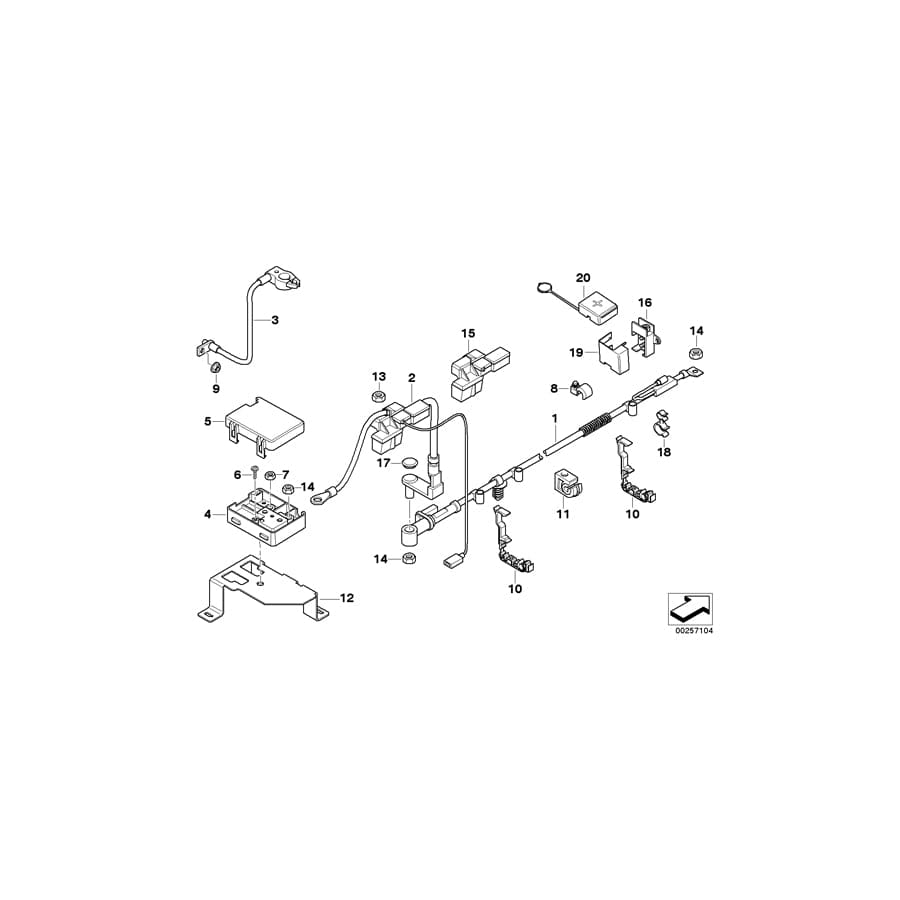 Genuine BMW 61147836847 E85 E86 Holder, Base B+ (Inc. Z4 M3.2)
