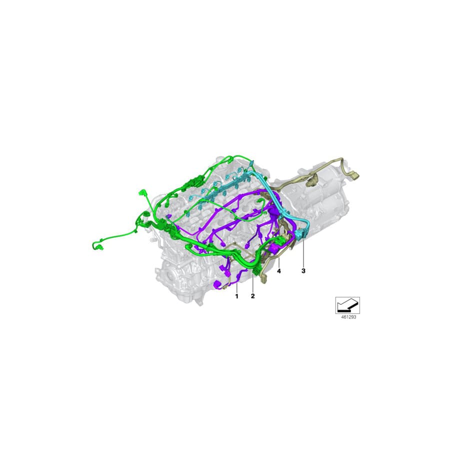 Genuine BMW 12519452227 G20 Wiring Harness, Eng. Sensoric Module 1 RWD (Inc. M340i)