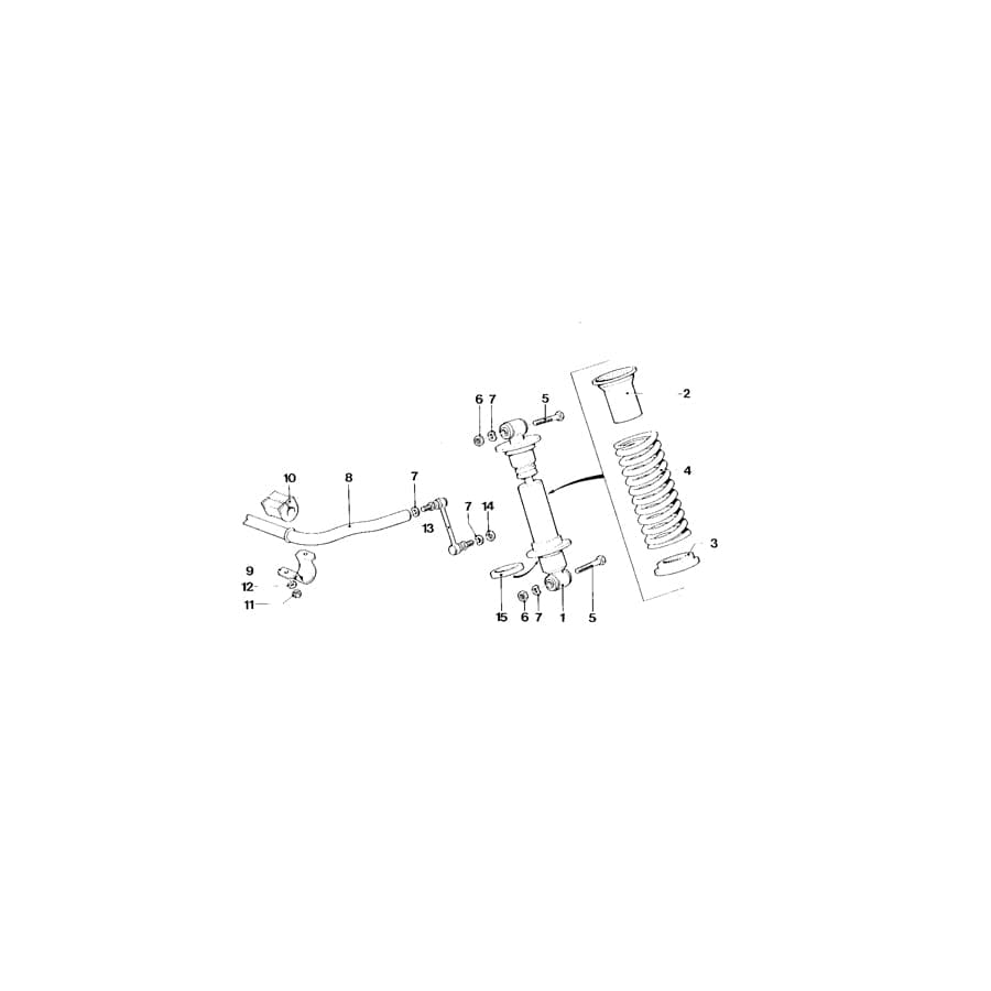 Genuine BMW 31352160106 E26 Stabilizer (Inc. M1)