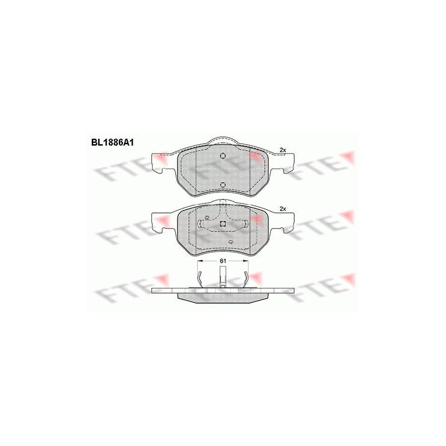 FTE 9010471 Brake Pad Set