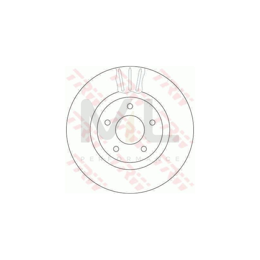 TRW DF4219 Brake Disc Vented - 1 piece