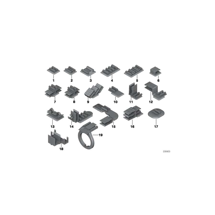 Genuine BMW 61136919432 E90 E91 Plug-In Connection Bracket (Inc. 325i, 330xi & 330i)