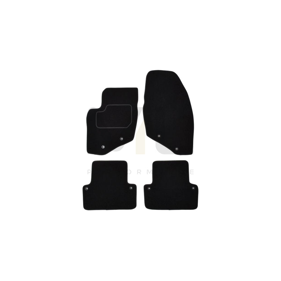 MAMMOOTH A041 VOL145 PRM 01 Floor mat set for VOLVO V70 II (SW, 285) Textile, Front and Rear, Quantity: 4, Black