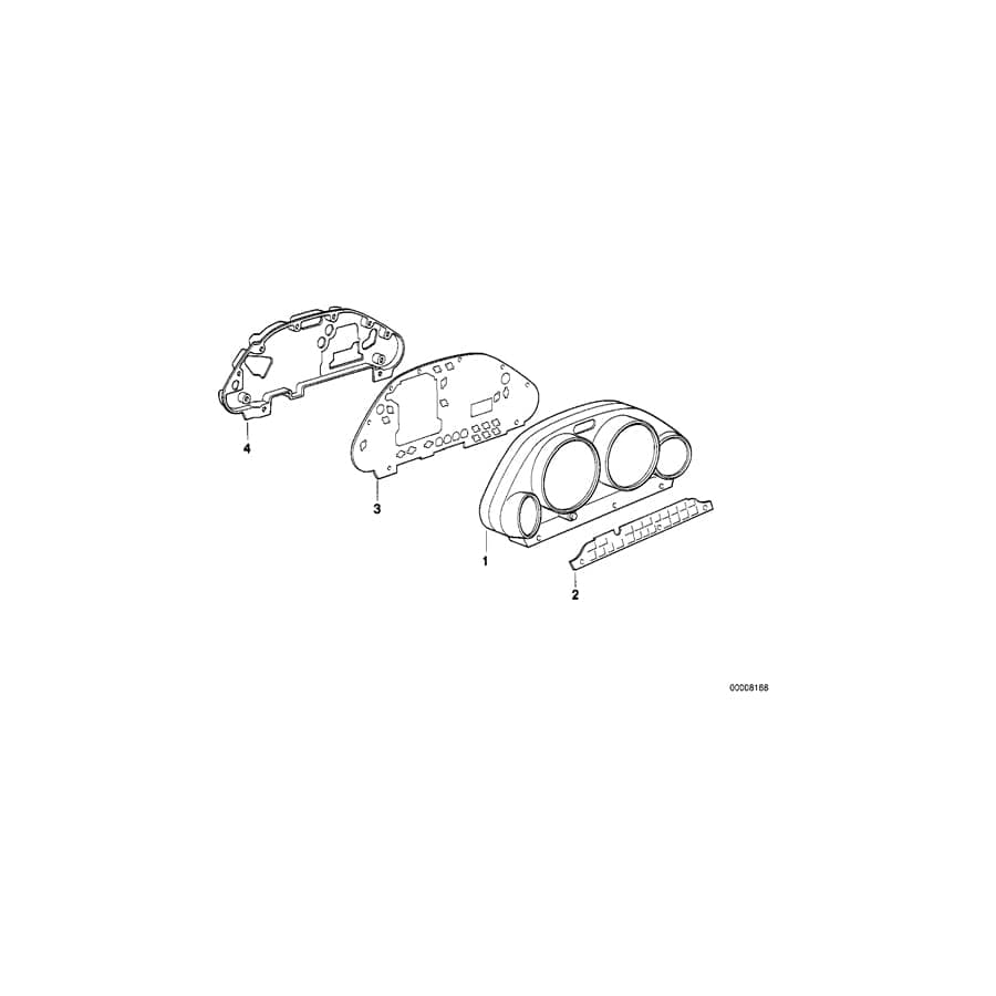 Genuine BMW 62112297022 Cover (Inc. Z1)