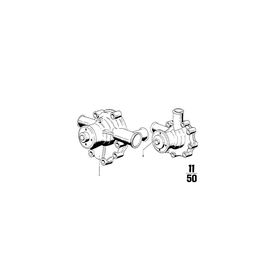 Genuine BMW 11519056401 Exch. Water Pump (Inc. 2000ti, 1800 & 1602)