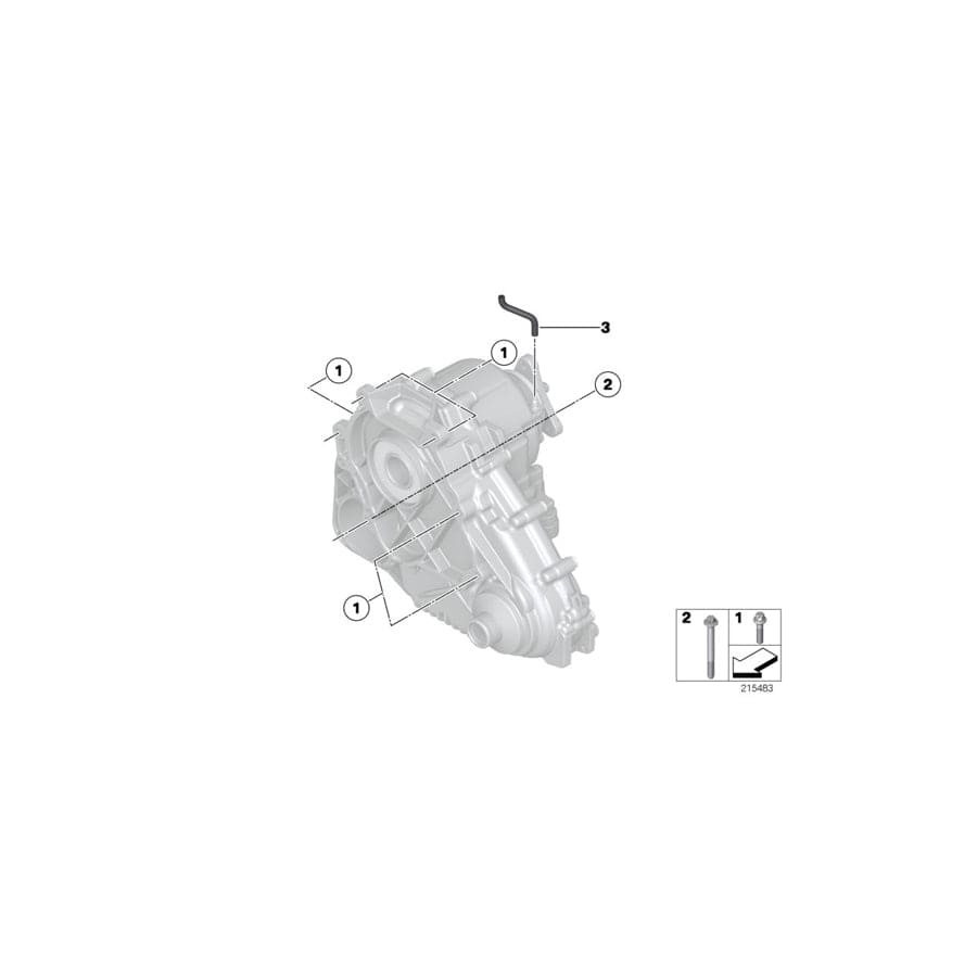 Genuine BMW 27108658316 F25 F26 Vent Pipe (Inc. X3 28dX, X4 20dX & X4 20iX)