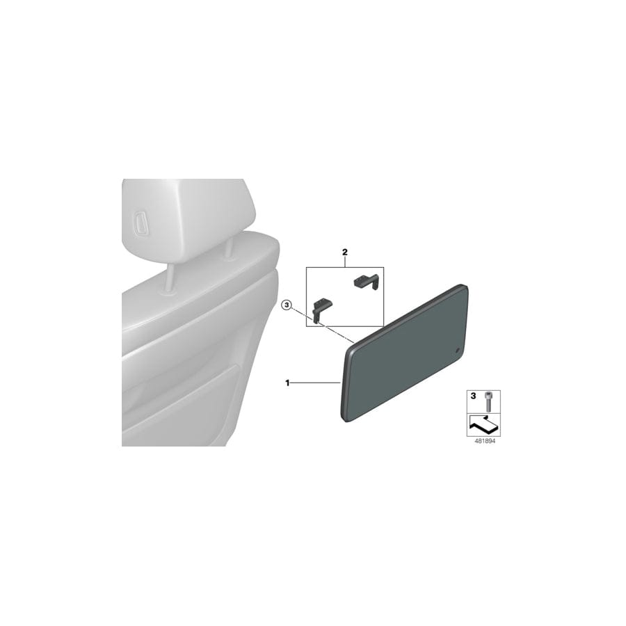 Genuine BMW 65506821594 G12 G32 Set Of Hinges (Inc. X5 35iX, 530d & 730dX)