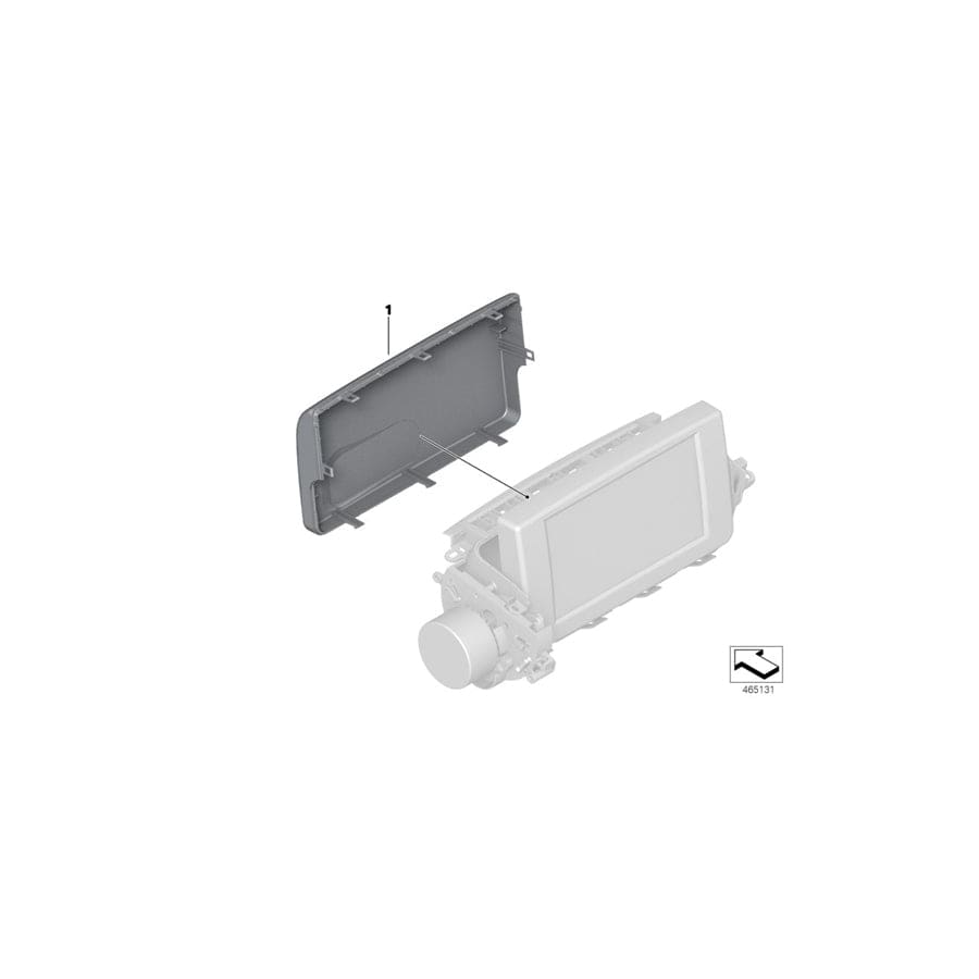 Genuine BMW 65502413696 E85 E86 Cid Cover Black (Inc. Z4)