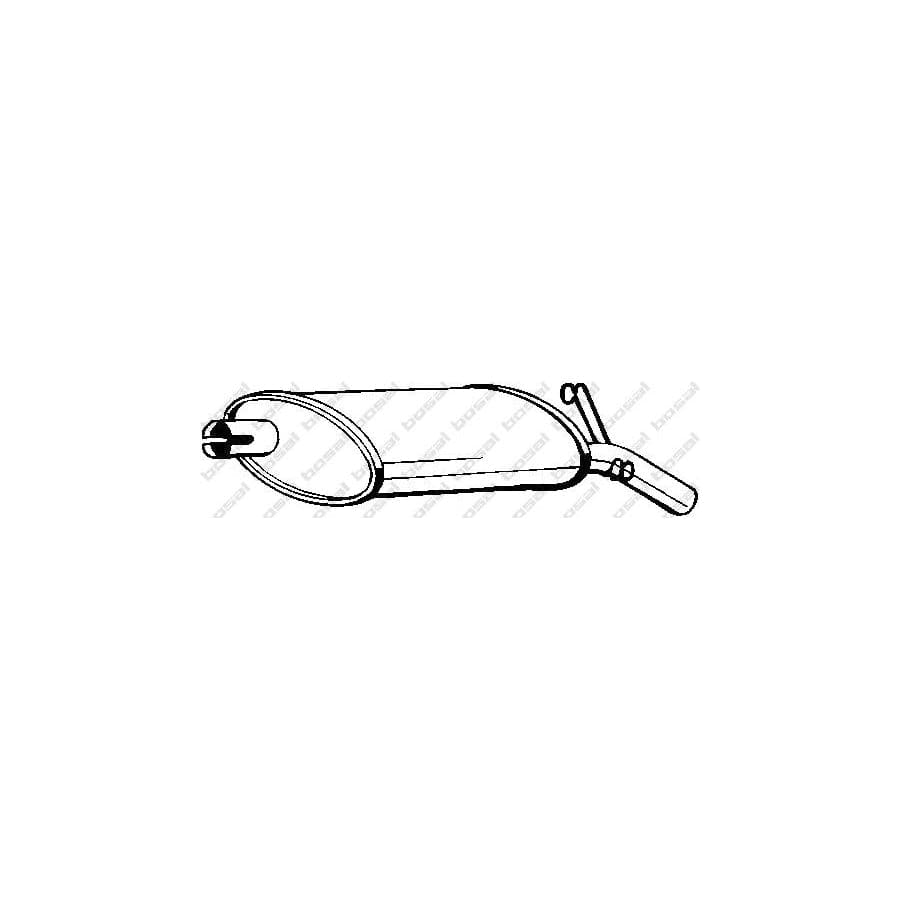 Bosal 200-057 Rear Silencer for Renault Espace I (J11)