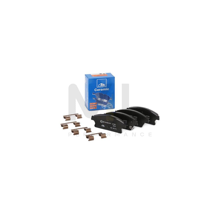 ATE Ceramic 13.0470-7263.2 Brake pad set with acoustic wear warning, with accessories