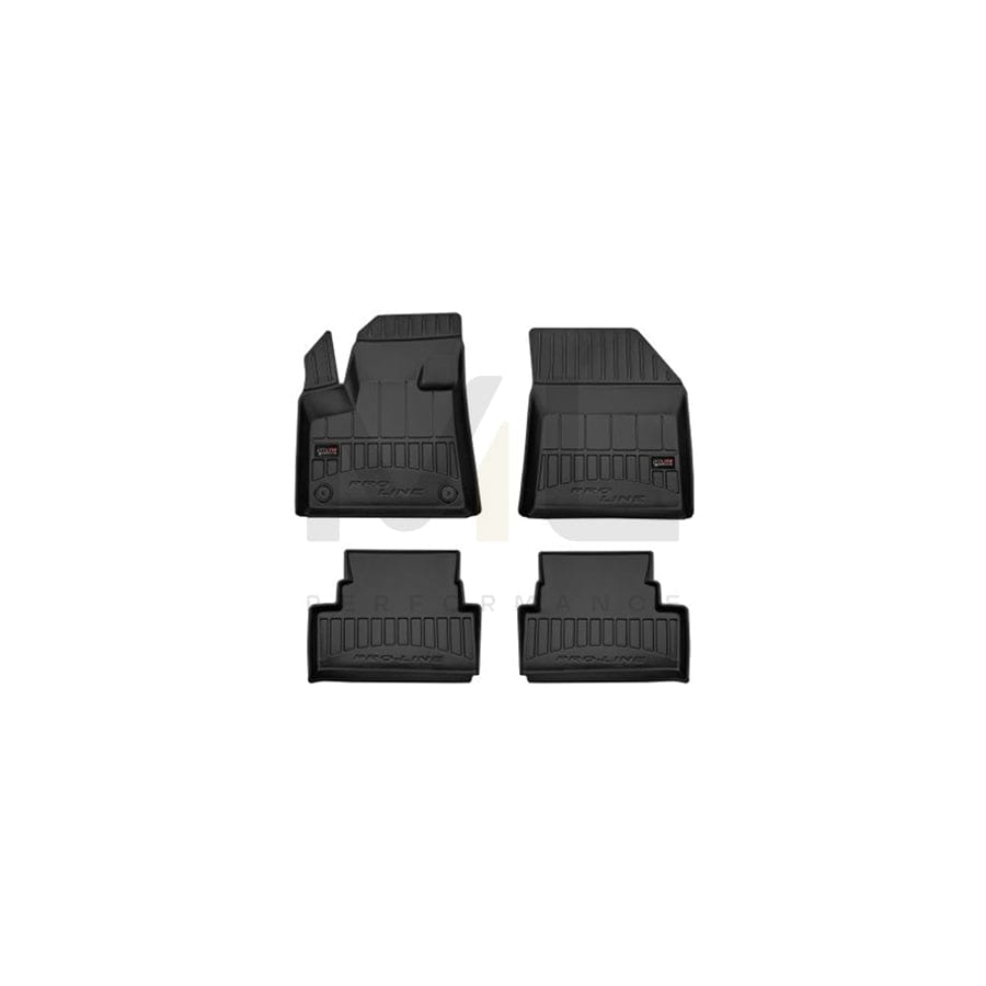 FROGUM 3D407947 Floor mat set for OPEL Grandland X (A18) Elastomer, Front and Rear, Quantity: 4, Black