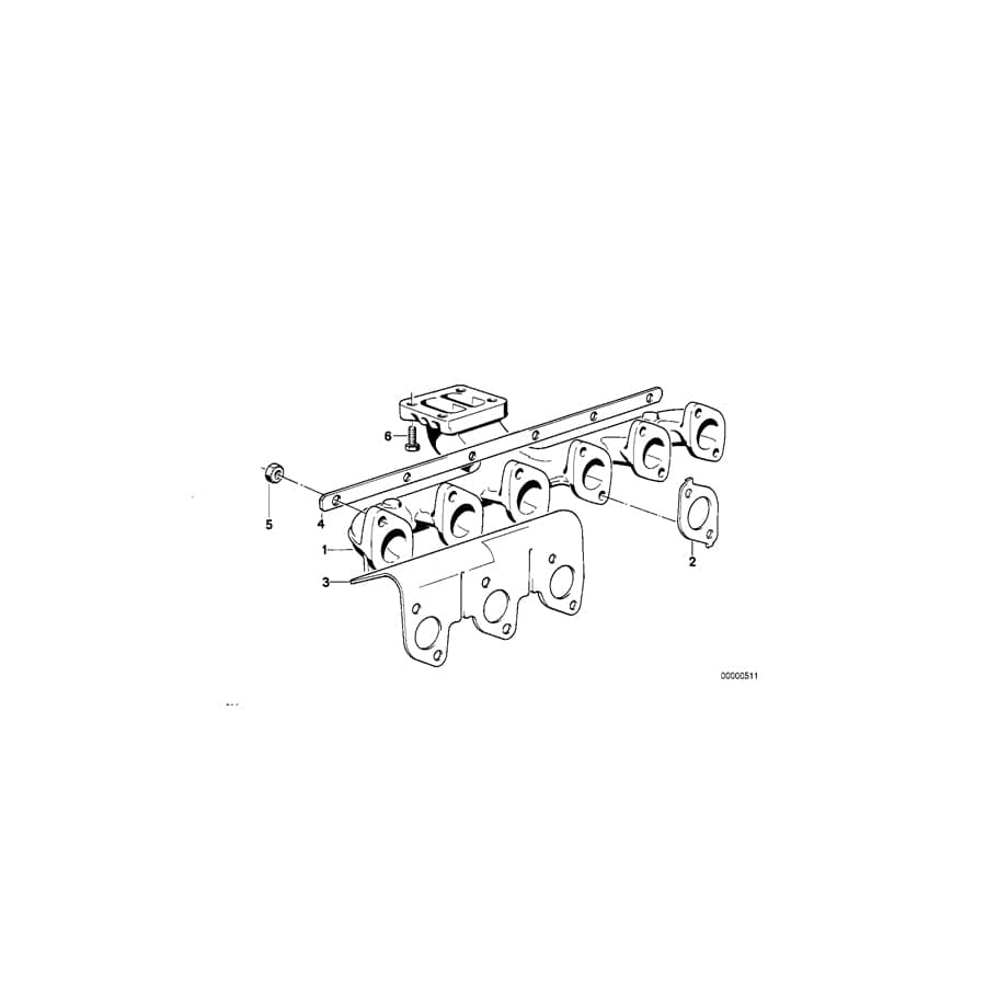 Genuine BMW 11621285525 E34 E28 E30 Connection Plate (Inc. 324td & 524td)